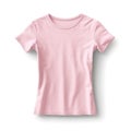 Blank Light Pink Flat T-Shirt AI Generated