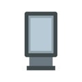 Blank lightbox icon in flat style