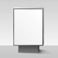 Blank Lightbox, or Signboard on white background