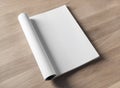 Blank magazine mock-up Royalty Free Stock Photo