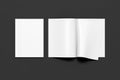 Blank magazine pages with bent glossy pape Royalty Free Stock Photo