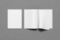 Blank magazine pages with bent glossy pape Royalty Free Stock Photo