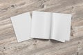 Blank magazine pages with bent glossy pape Royalty Free Stock Photo