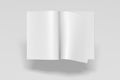 Blank magazine pages with bent glossy pape Royalty Free Stock Photo