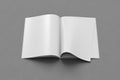 Blank magazine pages with bent glossy pape Royalty Free Stock Photo