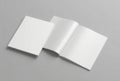 Blank magazines mockup on gray background Royalty Free Stock Photo