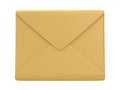 Blank mail envelope over white background Royalty Free Stock Photo