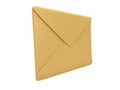 Blank mail envelope over white background