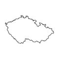 Blank map of czech republic