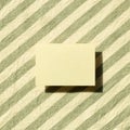 Blank memo pad, empty paper on fabric background Royalty Free Stock Photo