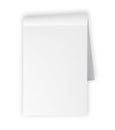 Blank memo pad isolated on white Royalty Free Stock Photo