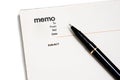 Blank memo pad notebook