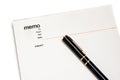 Blank memo pad notebook Royalty Free Stock Photo