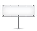 Blank metal billboard Royalty Free Stock Photo