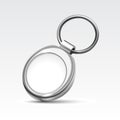 Blank Metal Round Keychain with Ring for Key