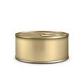 Blank Metallic Bottle For Canned Meat Pate Vector