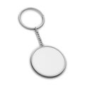 Blank metallic keychain mockup