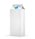 Blank milk carton package