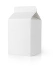 White blank milk carton package Royalty Free Stock Photo