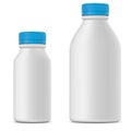 Blank milk or yoghurt white bottle
