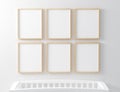 Blank Frame Nursery Mockup with baby cot