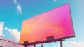 Blank mockup of a billboard promoting a summer concert festival with a colorful design