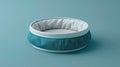 Blank mockup of a collapsible fabric pet bowl with a waterresistant lining for outdoor adventures.