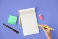 Blank Mockup Empty Page Diary Copy Space Concept