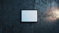 Blank mockup of a largescreen tablet perfect for media consumption and gaming. Royalty Free Stock Photo