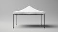 Blank mockup of a modern popup tent with a sleek design and customized branding.