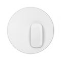 Blank modern computer mouse with pad mockup Royalty Free Stock Photo