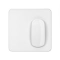 Blank modern computer mouse with pad mockup Royalty Free Stock Photo