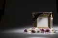 Blank mourning frame for sympathy card