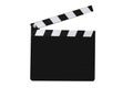 Blank Movie Clapboard Isolated Royalty Free Stock Photo