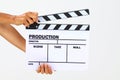 Blank movie clapper board Royalty Free Stock Photo