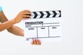 Blank movie clapper board Royalty Free Stock Photo