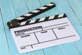 Blank movie clapper board Royalty Free Stock Photo