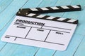 Blank movie clapper board Royalty Free Stock Photo