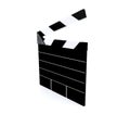 Blank movie production clapper board with copy space Royalty Free Stock Photo
