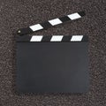 Blank movie production clapper Royalty Free Stock Photo