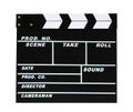 Blank movie production clapper board Royalty Free Stock Photo