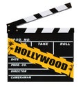 Blank movie production clapper board Royalty Free Stock Photo