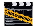 Blank movie production clapper board Royalty Free Stock Photo