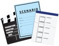 Blank movie storyboard Scenario