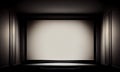 Blank movie theater screen with space for copy or digital product placement Royalty Free Stock Photo