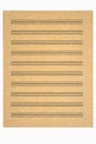 Blank Music Sheet, Parchment Paper