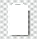 Blank Name Tags Mockup. Vector Illustration of Identity Card Badge mockup cover template. Royalty Free Stock Photo