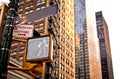 Blank New York street sign Royalty Free Stock Photo