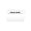 Blank newspaper template Royalty Free Stock Photo