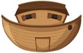 Blank Noah`s Ark cartoon style isolated